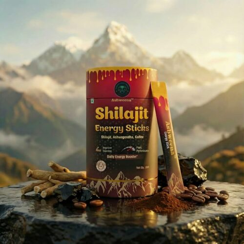 Shilajit Energy Sticks – Himalayan Shilajit with Ashwagandha & Coffee for Instant Energy & Stamina